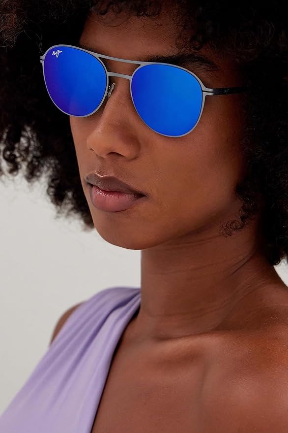Maui Jim Polarized Men's and Women's Half Moon Round Sunglasses