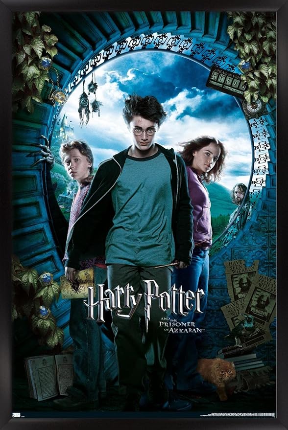 Trends International Harry Potter and the Prisoner of Azkaban - Sky One Sheet Wall Poster, 14.72" x 22.37", Black Framed Version