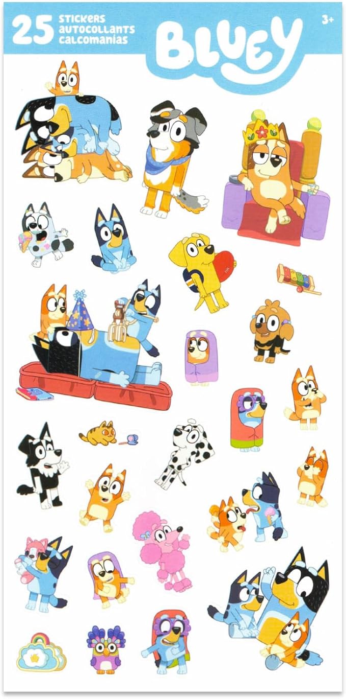 Bluey Pencil Box Set - School Supplies Bundle with Pencil Case Plus Stickers, Bookmark, More | Bluey Stationery Set for Kids, Girls, Toddlers