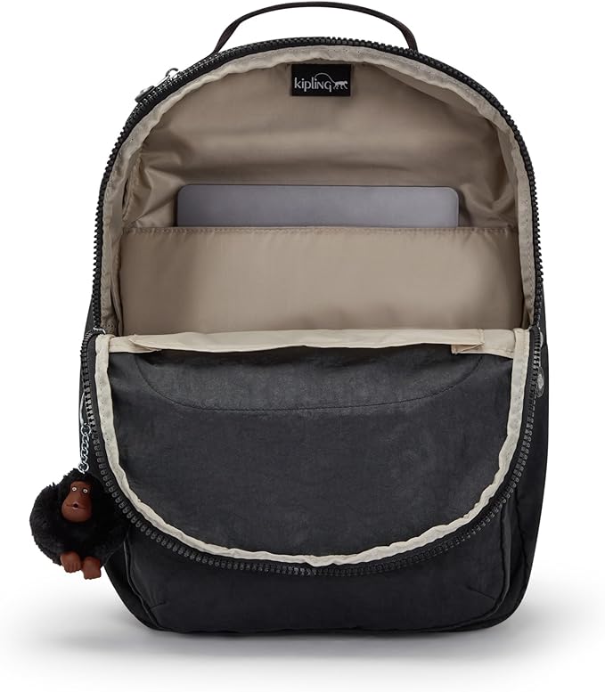 Kipling Women's Seoul 15" Laptop Backpack, Durable, Roomy with Padded Shoulder Straps, Built-In Protective Sleeve