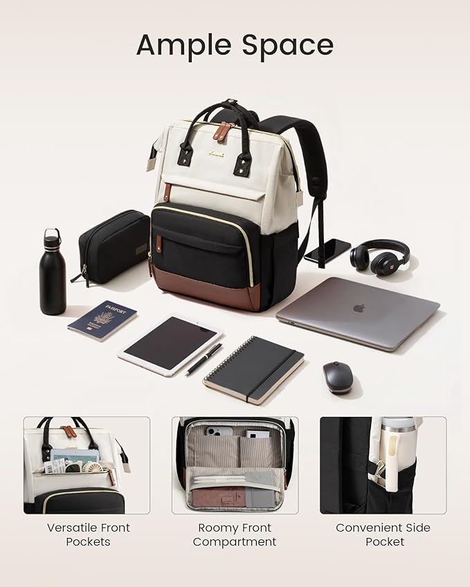 LOVEVOOK Laptop Backpack for Women, 17 Inch Work Business Backpacks Purse With Large Capacity