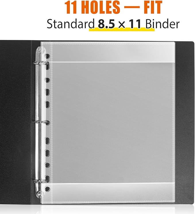 Heavyweight Sheet Music Sleeves - 20 PCS Choral Folder Sleeves for Music Binder, 8.511 Sheet Protectors