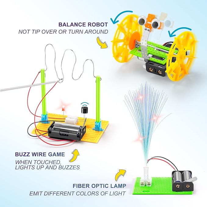 STEM Robotics Kit - STEM Toys for Age 8-13, Boy Robot Toys for 6 7 8 9 10 Year Old Boys Birthday Gifts, Science Kits Arts and Crafts for Kids 8-12, Engineering Building Kids Activities 6-8