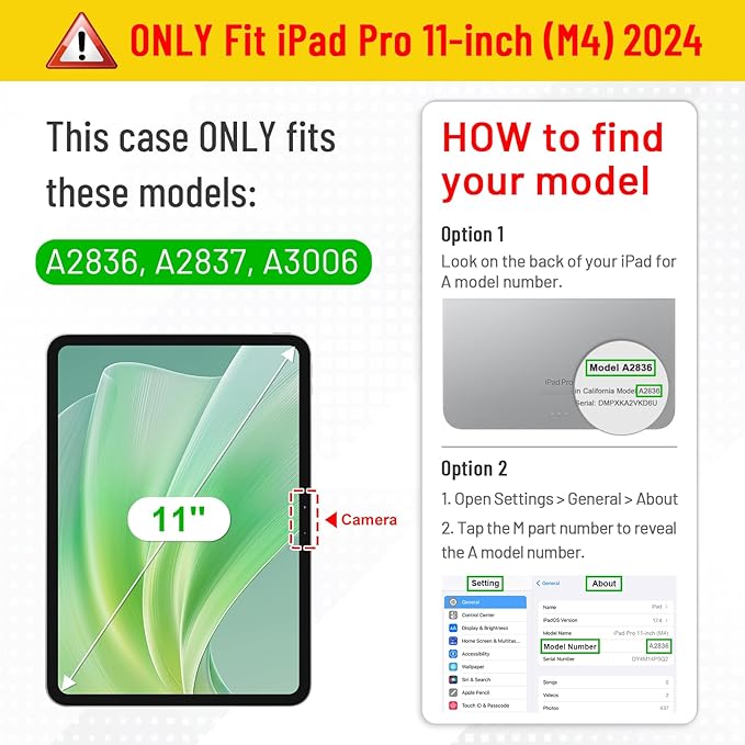 Fintie Folio Case for iPad Pro 11-inch (M5) 2025 / (M4) 2024 - Premium Vegan Leather Smart Stand Back Cover with Pencil Holder, Auto Wake/Sleep, Emerald Marble