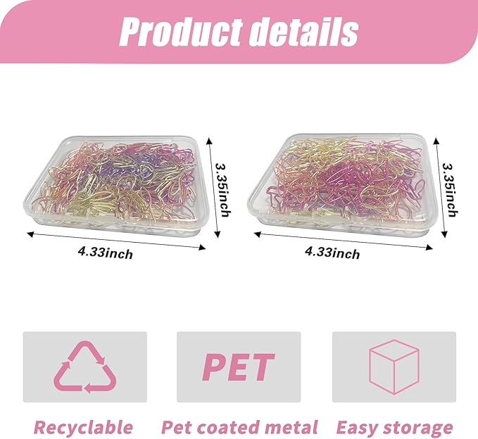80 Pcs Cute Flower Paper Clips Set, Floral Paper Clips for Office Supplies Organization (Flower Shape 1)