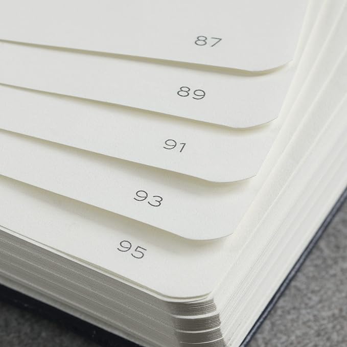 LEUCHTTURM1917 - 120G Special Edition - Medium A5 Hardcover Notebook - 203 Numbered Pages with 120gsm Paper (Navy, Dotted)
