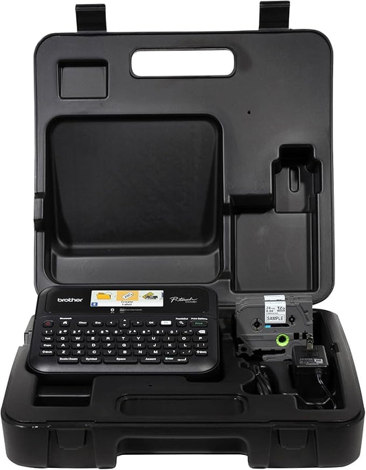 Brother P-Touch PT- D610BTVP Business Professional Connected Label Maker | Connect and Create via Bluetooth® on TZe Label Tapes up to ~1 inch