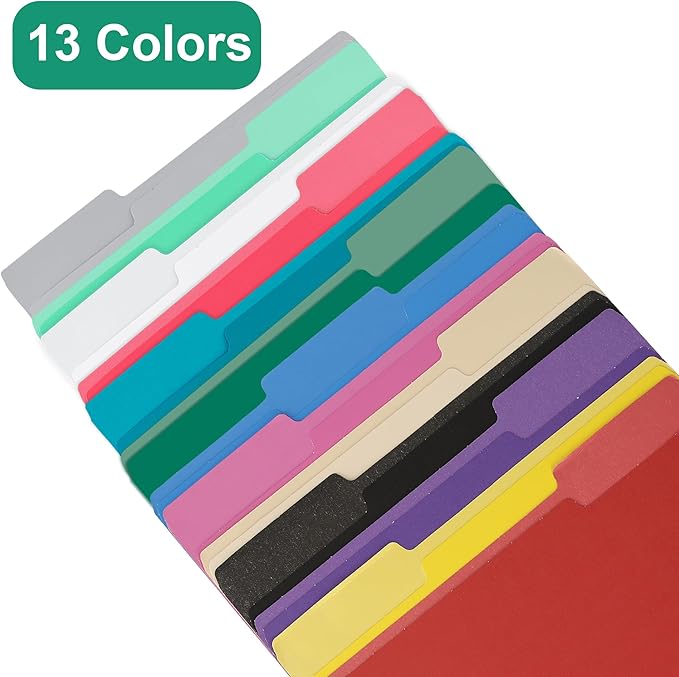 18Pack Light Red File Folder,1/3 Cut Tab,Letter Size,Colored File Folders,Great for Organizing and Easy File Storage