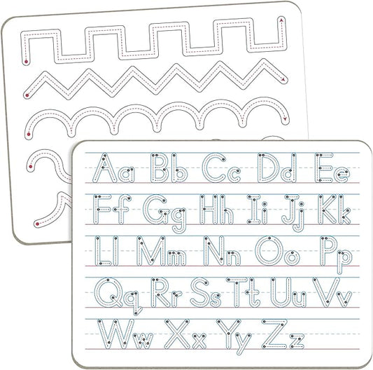 Handwriting Practice Dry Erase Board – ABC Alphabet Tracing for Kids Ages 3-5 | Small Whiteboard for Pre-K, Toddler, Preschool, Kindergarten Learning Activities and Homeschool Supplies “9" x 12"