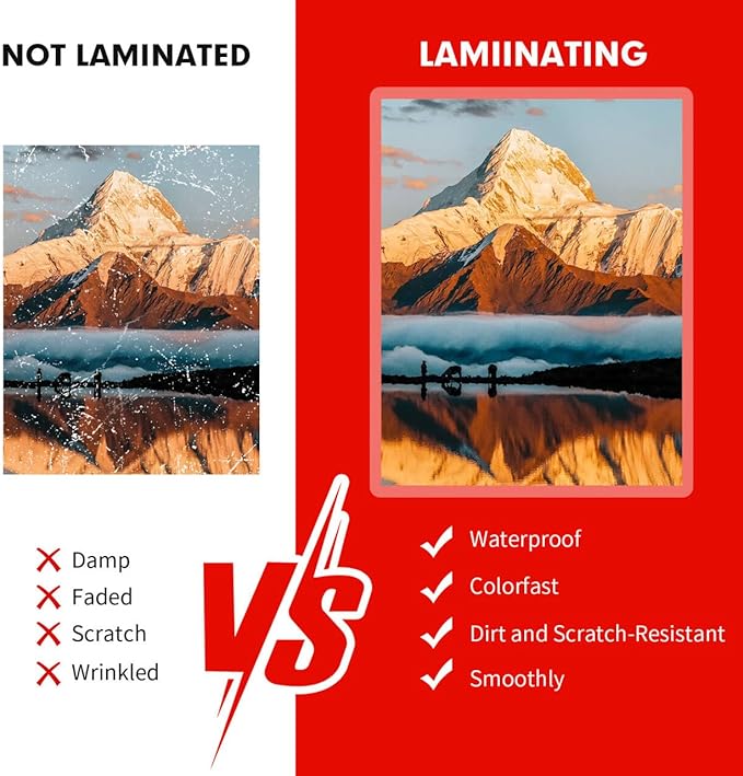 Laminating Sheets, 300 Pack Clear Thermal Laminating Plastic Paper Laminator Sheets, 9 x 11.5-Inch, 3mil, Ideal Office or School Supplies