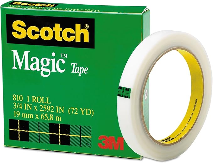 Scotch 810342592 Magic Tape Refill, 3/4-Inch x 2592-Inch, 3-Inch Core, Clear