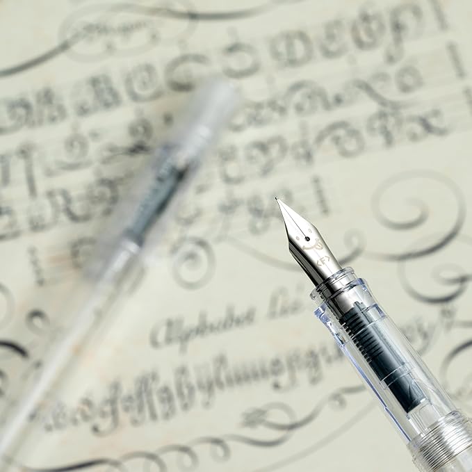 PILOT Kakuno Fountain Pen,Clear Barrel,Extra Fine Nib (10816),(Pack of 2)