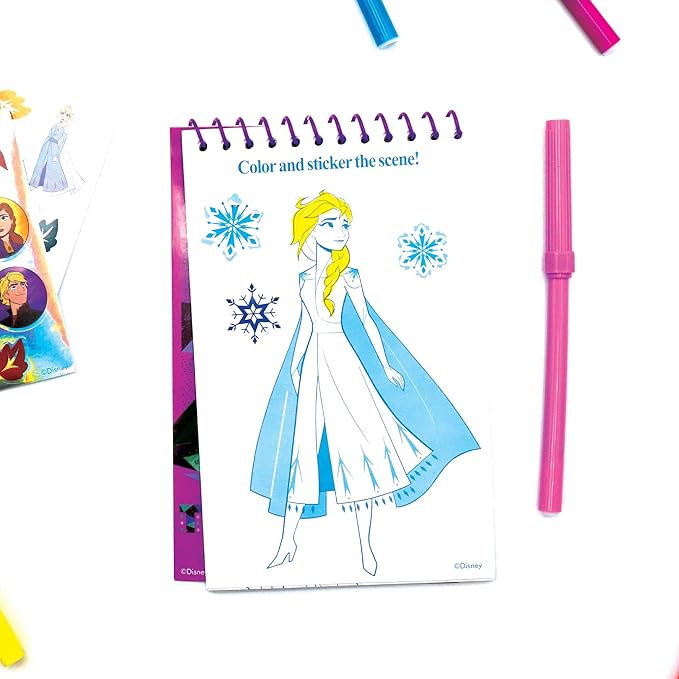 Disney Frozen Activity Tote – Ultimate Princess Adventure Bag with Coloring Books, Stickers, Crayons & Games – Travel-Friendly Art Set for Girls Ages 3+ – Great Gift for Creative Play