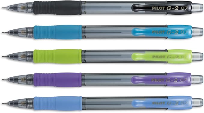 Pilot Mechanical Pencil (31776),Black/ Lime/ Purple/ Turquoise/ Periwinkle,0.7mm