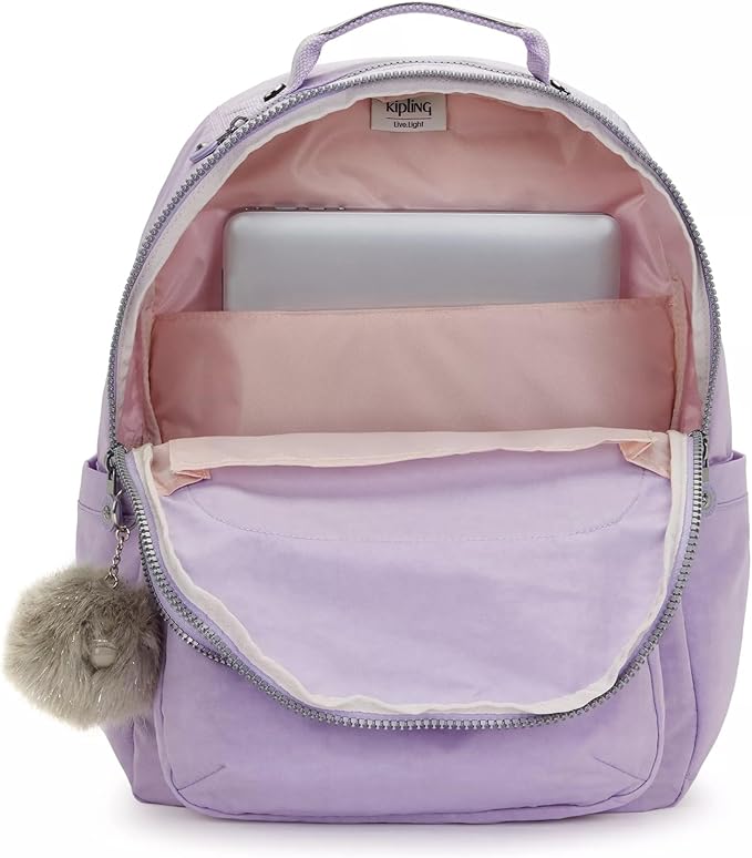 Kipling Women's Seoul 15" Laptop Backpack, Durable, Roomy with Padded Shoulder Straps, Built-In Protective Sleeve