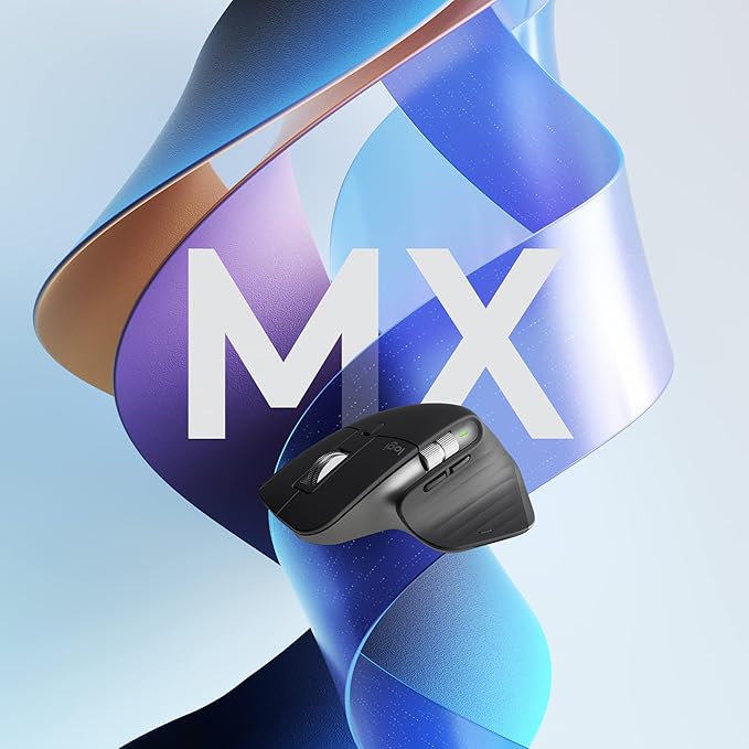 Logitech MX Master 3S - Wireless Performance Mouse with Ultra-fast Scrolling, Ergo, 8K DPI, Track on Glass, Quiet Clicks, USB-C, Bluetooth, Windows, Linux, Chrome - Graphite (Renewed)