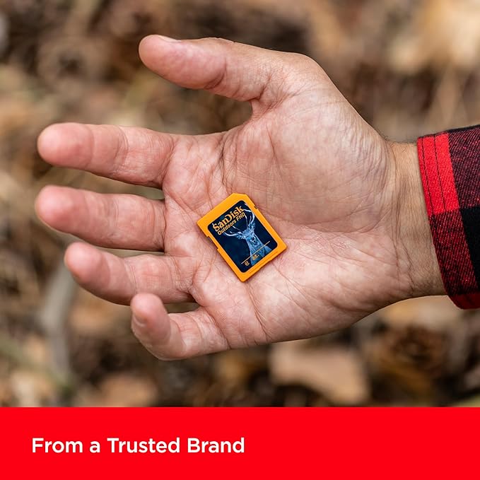 SanDisk 32GB 4-Pack Outdoors FHD SDHC UHS-I Memory Card (4x32GB) - Up to 100MB/s, C10, Trail Camera SD Card - SDSDUNR-032G-GN6V4