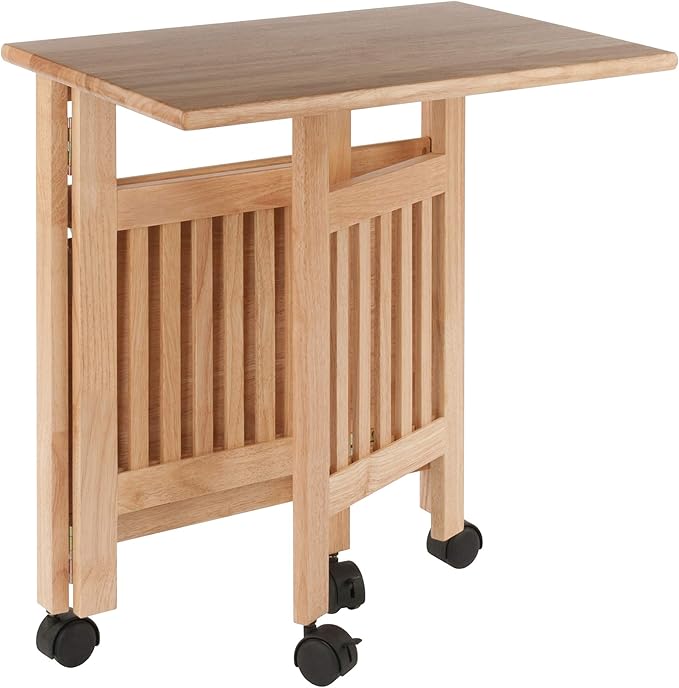 Winsome Mission 2-Shelf Wood Mobile Printer Stand, Brown (81628)