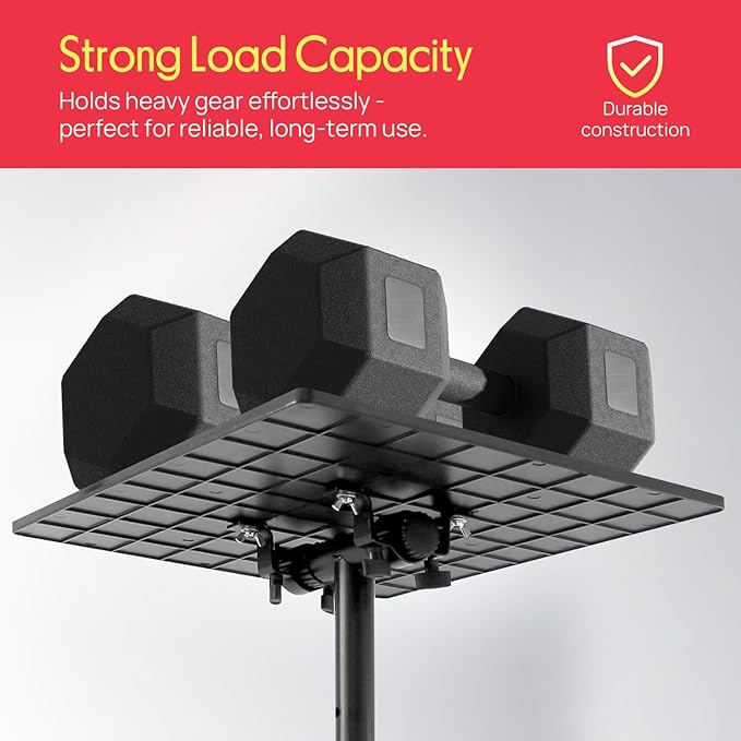 Pyle Projector Stand Tripod 28.0'' - 50.0'', Pro DJ Laptop, Easy Setup, Portable Studio Stand for Laptops, Mixers, and Projectors, Height Adjustable for Stage, Home, Studios, Stable and Versatile