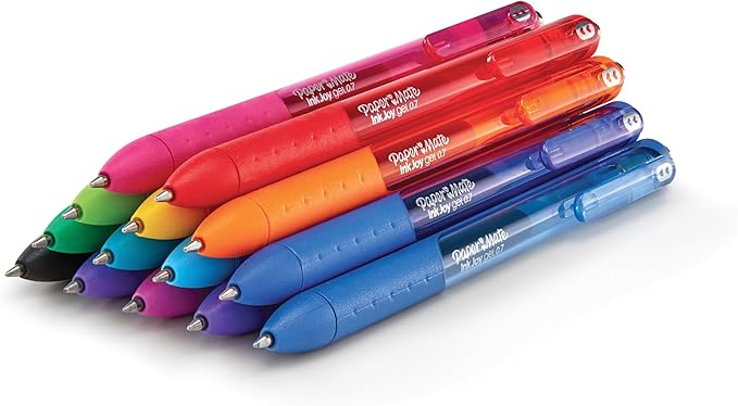Paper Mate InkJoy Gel Pens Medium Point Assorted,10 Count (Pack of 12)