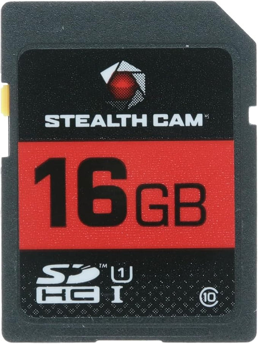 STEALTH CAM SD Card - High-Speed Data Transferring Storage Game Trail Hunting Scouting Photo Video Recording Cameras, SDHC 16GB SD Memory Card