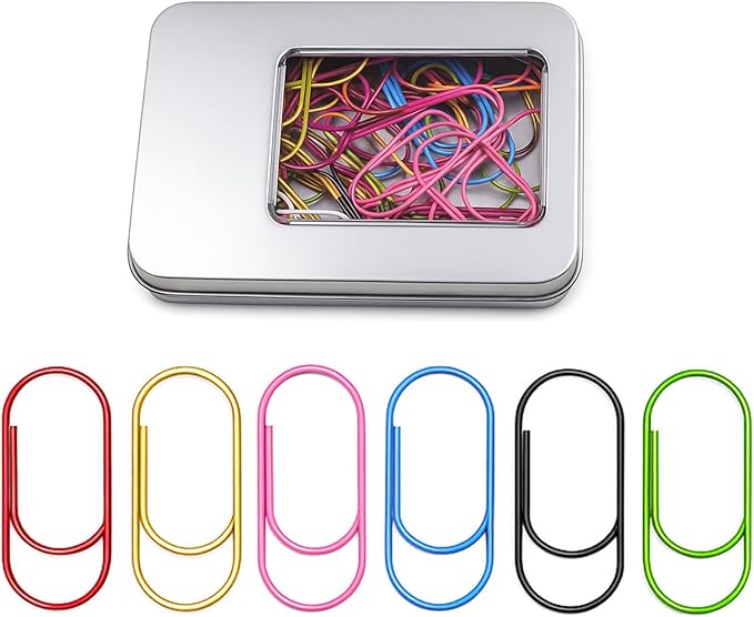 50 Pcs Jumbo Planner Paper Clips 2 inch – Cute Fun Paper Clips, Gifts for Planner Lovers