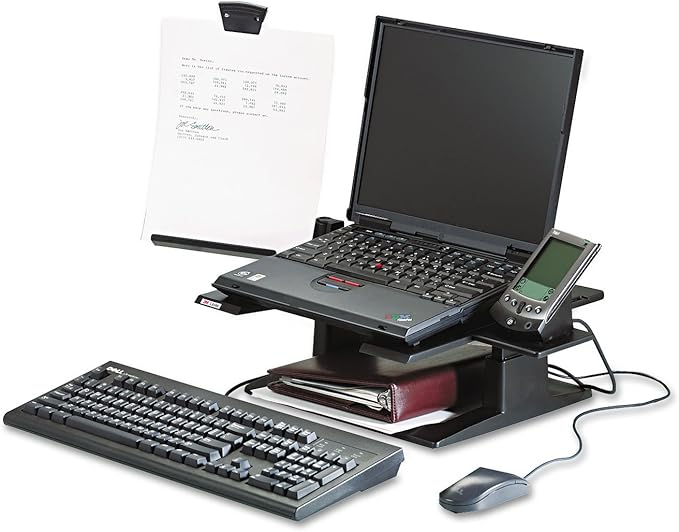 3M FT510091687 Adjustable Notebook Riser LX500 - Notebook Platform - Black