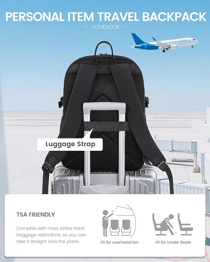 LOVEVOOK 5-Layer 17.3 Inch Laptop Backpack for Women, Work Business Computer Bag, College School Daypack, Travel Personal Item & Casual Purse, Neutral Taupe