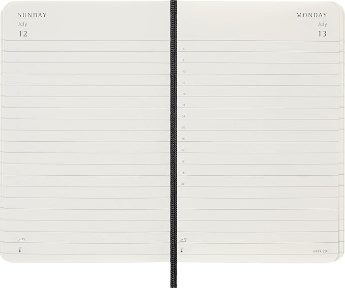 Moleskine Classic 12 Month 2026 Daily Planner, Soft Cover, Pocket (3.5" x 5.5"), Black, 400 pages