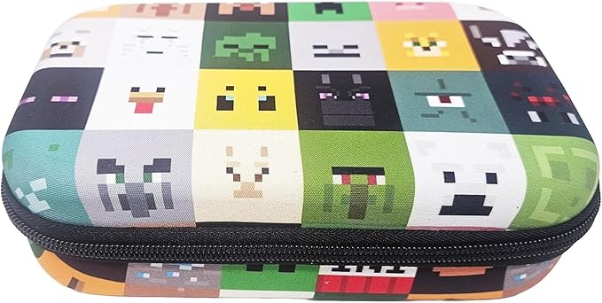 Minecraft Molded Pencil Case with Zipper Closure