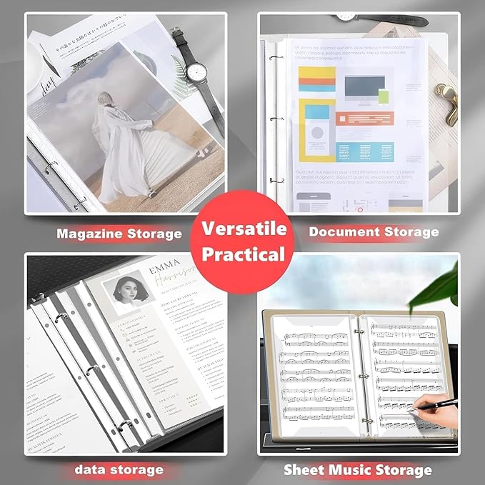Sheet Protectors 8.5 x 11 inch Clear Page Protectors for 3 Ring Binder,100 Pack Plastic Sleeves for Binders，Top Loading Plastic Sleeve for Binders, Letter Size, documents and Photos, Office Supplies