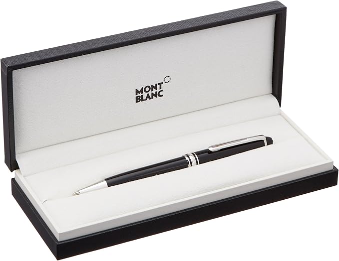 Mont Blanc 165-Meisterstuck Classique Platinum Mechanical Pencil, Black-0.7 (2868)