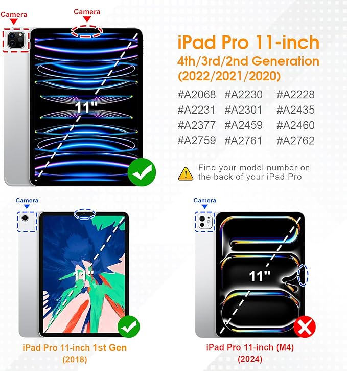 Fintie Hybrid Slim Case for iPad Pro 11-inch (4th / 3rd Generation) 2022/2021 - [Built-in Pencil Holder] Shockproof Cover w/Clear Transparent Back Shell, Also Fit iPad Pro 11" 2nd Gen, Lilac Purple
