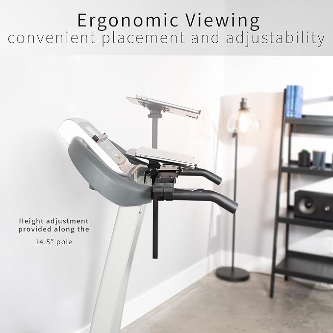 VIVO Universal Laptop Treadmill Desk, Adjustable Ergonomic Notebook Mount Stand for Treadmills Stand-TDML1