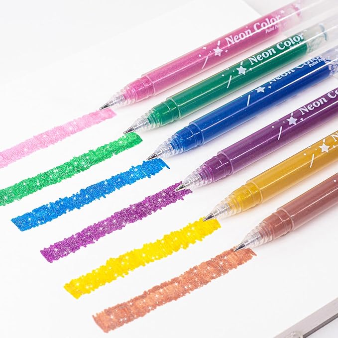glitter gel pen 36 Colors,Metallic Vibrant Sparkle gel pens for coloring,glitter pens for adults,colored gel pens for Adult Coloring Books and Drawing (24)