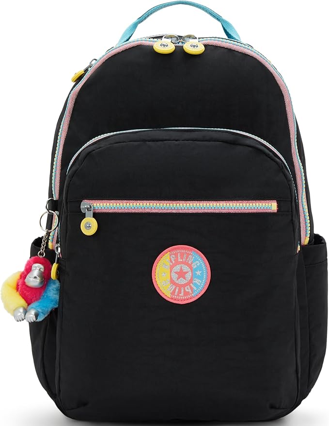 Kipling Women's Seoul Fc 15" Laptop Backpack, Durable, Roomy with Padded Shoulder Straps, Built-In Protective Sleeve