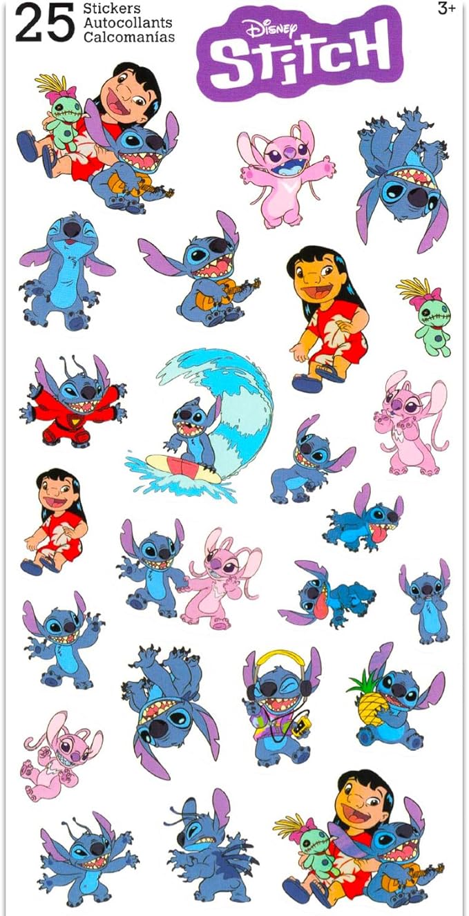 Lilo and Stitch Sticky Note Tab Set - Bundle of 200+ Sticky Tabs (7 Styles) Plus Pens, Stickers for School & Office Supplies | Stitch Desk Accessories