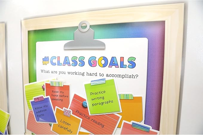 Carson Dellosa Creatively Inspired 106PC Calming Corner and Growth Mindset Bulletin Board Set, Class Goals, Feelings Chart, Boho Classroom Decor, Calm Down Social Emotional Learning Teacher Supplies
