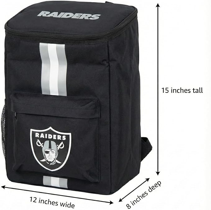 Cooler Backpack – Portable Soft Sided Ice Chest – Insulated Bag Holds 36 Cans - Football Gear – Show Your Team Spirit with Officially Licensed Fan Gear