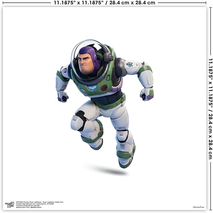 Trends International Gallery Pops Disney Pixar Lightyear - Buzz Lightyear Alpha Suit Wall Art Wall Poster, 12" x 12", Unframed Version