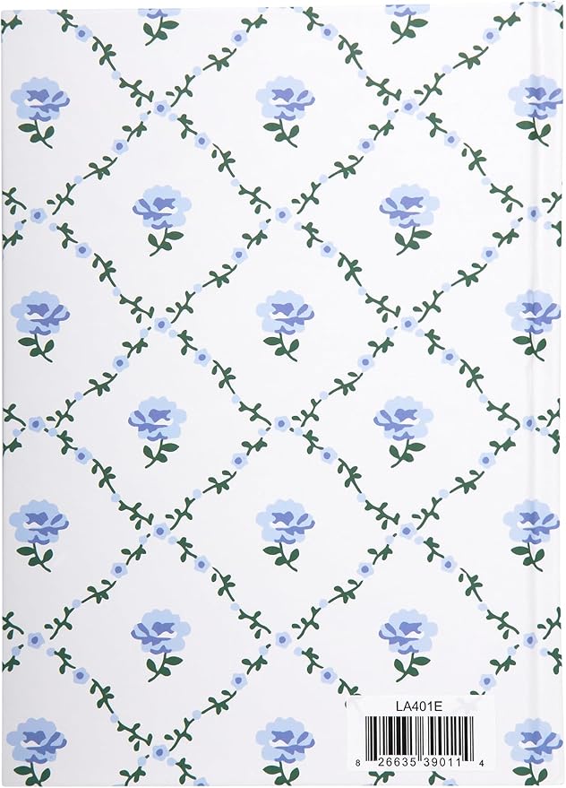 Laura Ashley Premium Hardcover Writing Journal | 256 Lined Pages | Elegant Floral Design | Perfect for Diaries, Notes, and Gift Giving (White - A5-6-x-8 Inches)