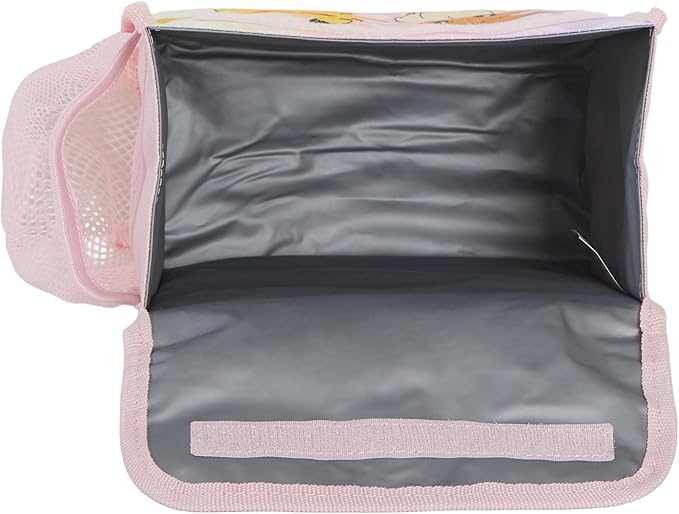Girls Pokemon Backpack + Lunch Bag + Pencil Case 3 Piece Pikachu & Eevee College School Bag Set, Pink, Backpack