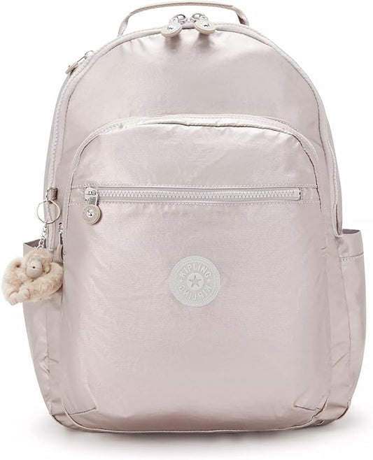 Kipling Women's Seoul 15" Laptop Backpack, Durable, Roomy with Padded Shoulder Straps, Built-In Protective Sleeve
