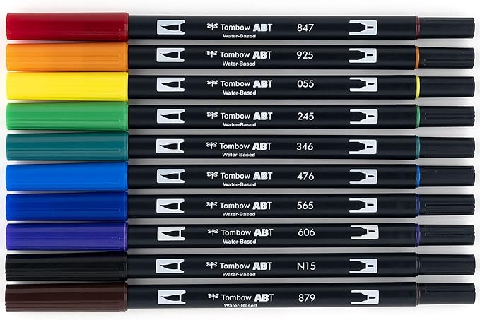 Tombow Dual Brush Pens, 10/set