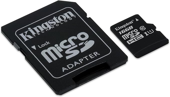 Kingston Digital 16GB Micro SDHC UHS-I Class 10 Industrial Temp Card with SD Adapter (SDCIT/16GB)