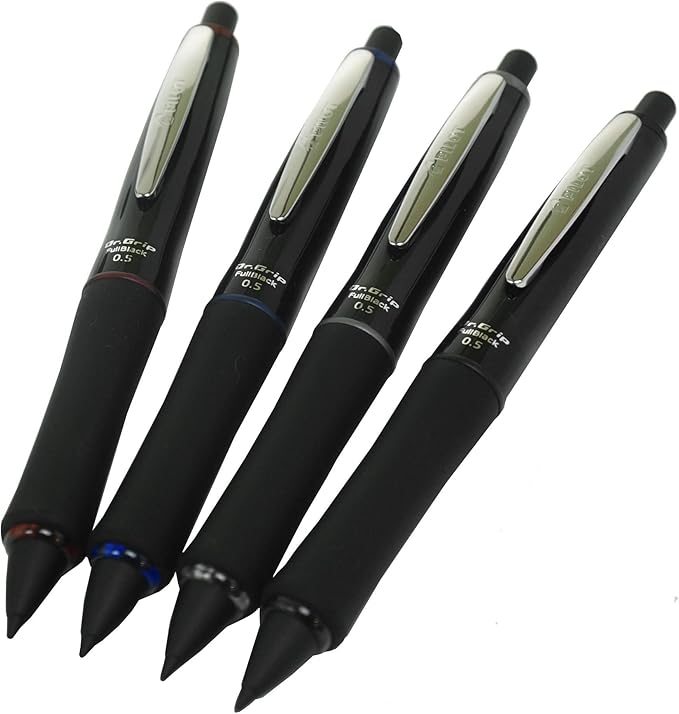 (Japan Import) Pilot Dr.Grip Full-Black Mechanical pencil 0.5mm HDGFB-80R (Silver) by Pilot