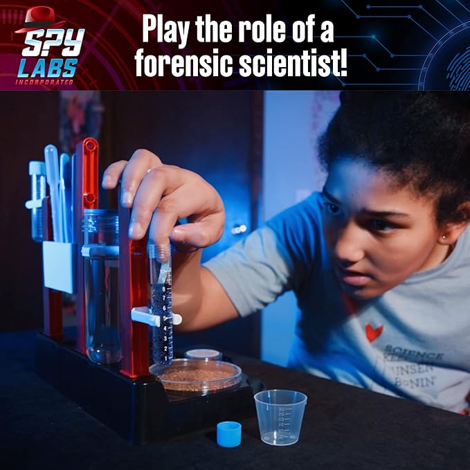 Spy Labs Inc: Forensic Investigation Kit by Thames & Kosmos | Includes Large Lab Setup to Collect & Analyze Evidence & Clues | Explore The Science of Detective Work | for Young Investigators