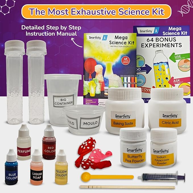 Smartivity Legendary Mega 150 Science Experiment Kit for Kids, Smart Birthday Gifts, Educational Science Experiments for Boys & Girls, STEM Toys for Learning & Fun for Age 6, 7, 8, 9, 10, 11, 12,14