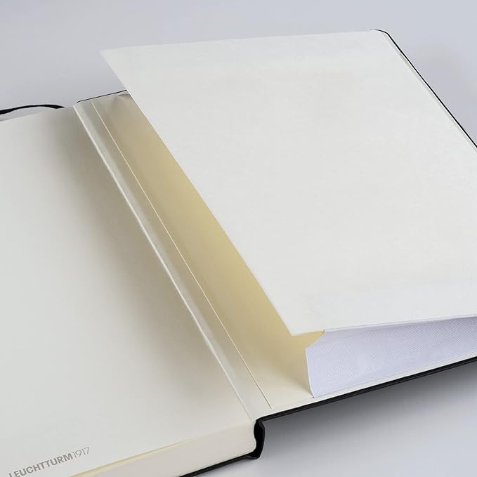 LEUCHTTURM1917 - 120G Special Edition - Medium A5 Hardcover Notebook - 203 Numbered Pages with 120gsm Paper (Navy, Dotted)