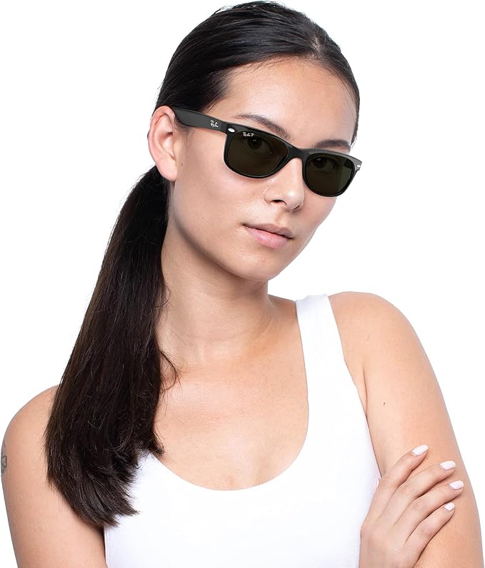 Ray-Ban RB2132 New Wayfarer Polarized Square Sunglasses